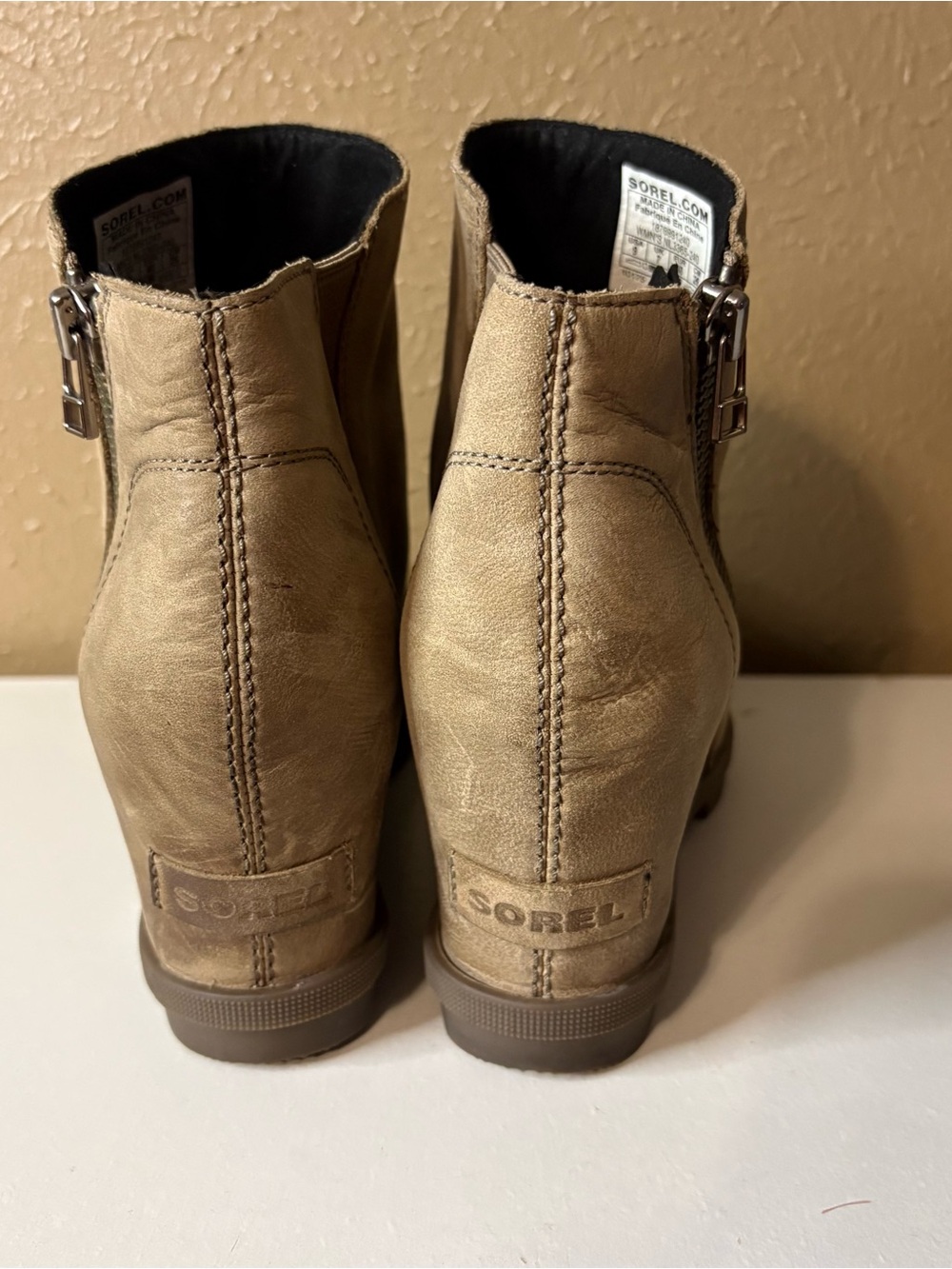 Sorel Tan Suede Ankle Booties - Picture 3 of 8